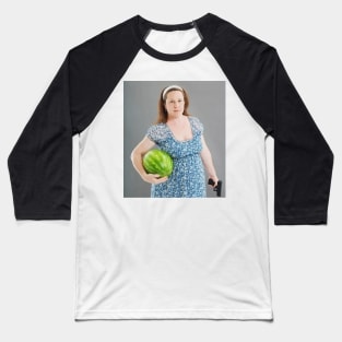 The art of Stock-like photos 1 - Lady protecting watermelon Baseball T-Shirt